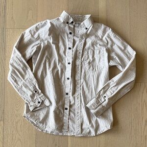 Old Navy Light Gray Casual Button-Down Shirt